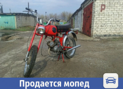 В Волжском дешево продают рабочий мопед