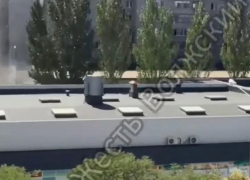 В Волжском загорелся рынок «Валентина»: видео