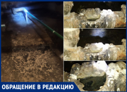 Фекальный потоп в Волжском: жильцы надели пакеты на ноги ради фото