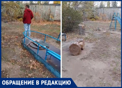Металлическую лодку украли с детской площадки в Волжском