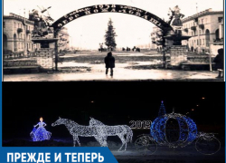 Новогоднее убранство Волжского в 1958 и 2019
