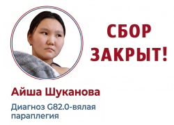 Сбор закрыт! Средства на лечение 12-летней Айши Шукановой собраны