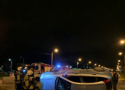 Дважды судимый водитель без прав перевернулся на иномарке в Волжском