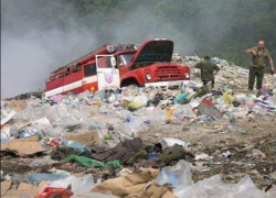 В Волгограде после пожара на свалке нашли человеческие останки