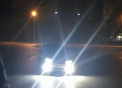 Ночные дрифтуны продемонстрировали свои умения на улицах Волжского