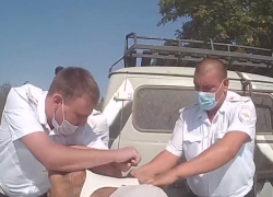 Погоня полицейских за «УАЗ» в Волжском попала на видео