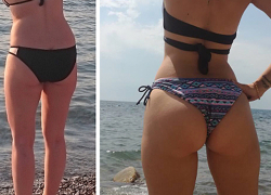 Волжанка рассказала, как из худой дощечки превратилась в модель с сочной попкой