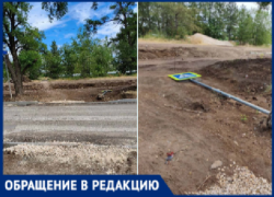 Жители 10-го микрорайона Волжского пожаловались на метровый ров, отрезавший их от больницы и завода
