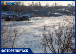 Как в Волжский пришла зима в Рождество: фоторепортаж