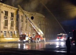 Эксклюзивное видео пожара в мэрии публикует "Блокнот Волжского"