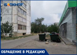 Отвратительная вонь по всему двору из-за мусора от продуктового магазина в Волжском
