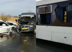 Автобус и маршрутку собрал неопытный водитель иномарки в ДТП: есть пострадавшая