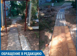Вместо асфальта на Пионерской лежат двери, - волжанка