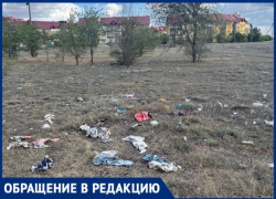 В Волжском пустырь между домами в 14 микрорайоне превращается в свалку