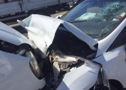 Иномарка и маршрутка столкнулись лоб в лоб на территории Среднеахтубинского района