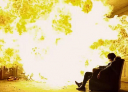 В воскресном пожаре пострадал человек