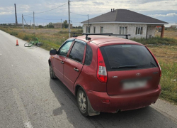 Велосипедист попал под колесам отечественного авто в Волжском 