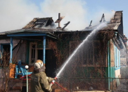 Утренний пожар случился под Волжским