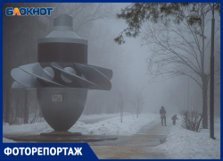 Густой туман превратил Волжский в декорации к романам Кинга: фоторепортаж