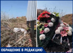 Свалку за могилами устроили на центральном кладбище Волжского 