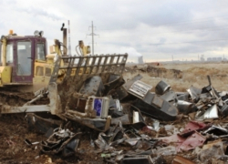 На полигоне Волжского уничтожили более 200 игровых аппаратов