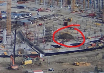 На стройплощадке "Волгоград Арена" упала высотная конструкция c рабочими