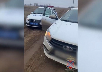 Пьяного угонщика авто задержали под Волжским: видео