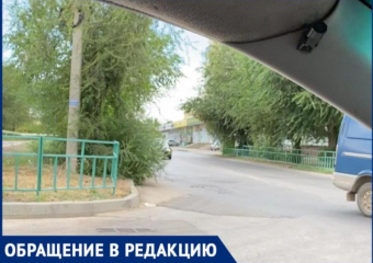 Ветки деревьев на Набережной в Волжском загораживают перекресток