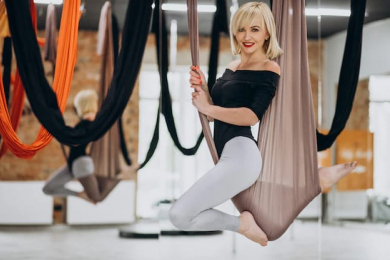 Тренировки в гамаках в фитнес-студии "Апельсин-134" - 