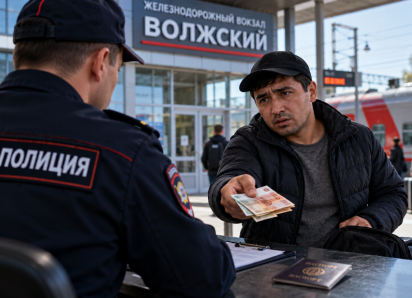 На вокзале Волжского иностранец попытался подкупить полицейского