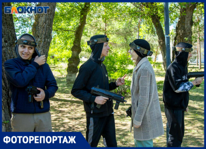 В Волжском прошли соревнования по лазертагу с детьми из Белгорода: фото