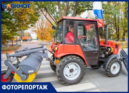 Коммунальный «арсенал» на марше: парад техники стал гвоздем «Дня единых действий» в Волжском