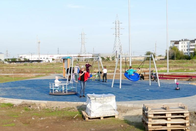 Срок завершения работ в новом парке Волжского сорвали из-за увеличения сметы
