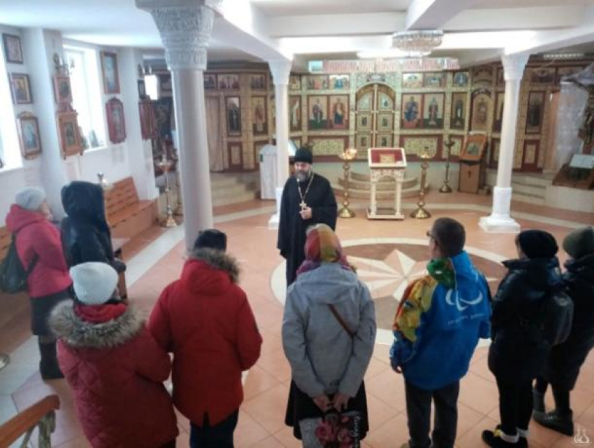 Необычная экскурсия прошла  в храме Патриарха Тихона в Волжском
