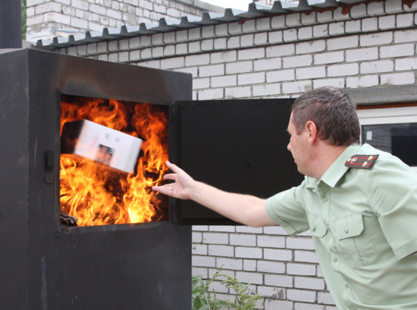 Волгоградские наркоборцы сожгли свыше 50 тысяч разовых доз