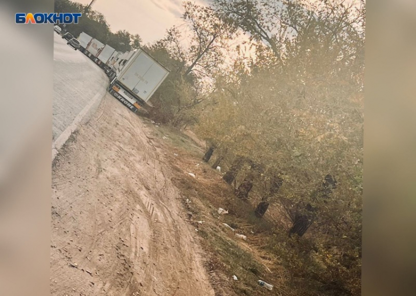 Водители большегрузов устроили свалку в Волжском во время таможни