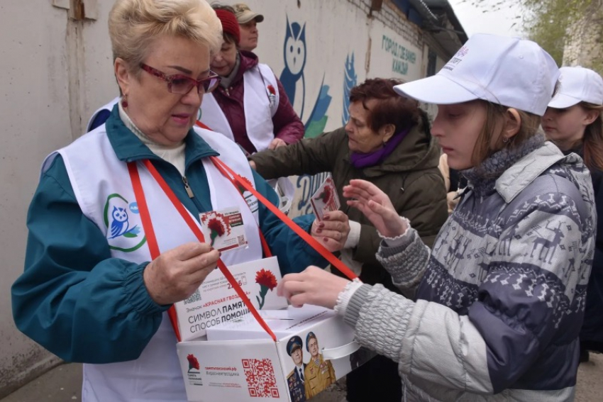 Акцию «Красная гвоздика» проведут в Волжском «серебряные» волонтеры