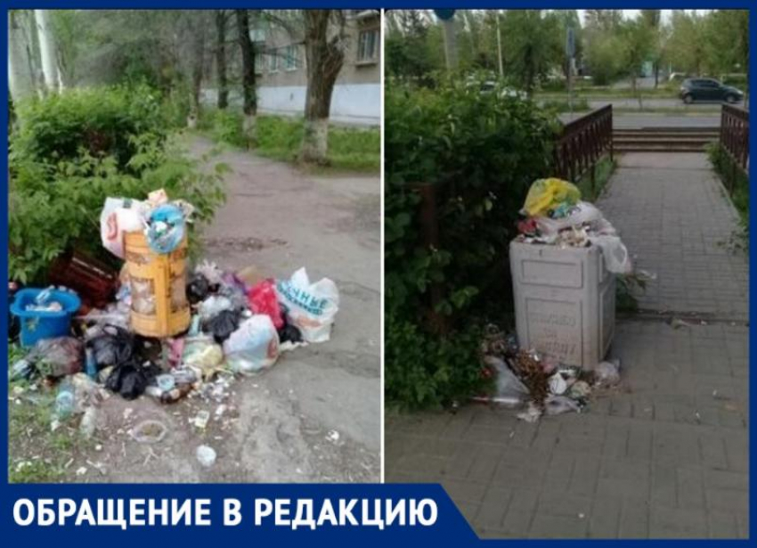 Превратили город в помойку: житель Волжского о мусоре вокруг урн