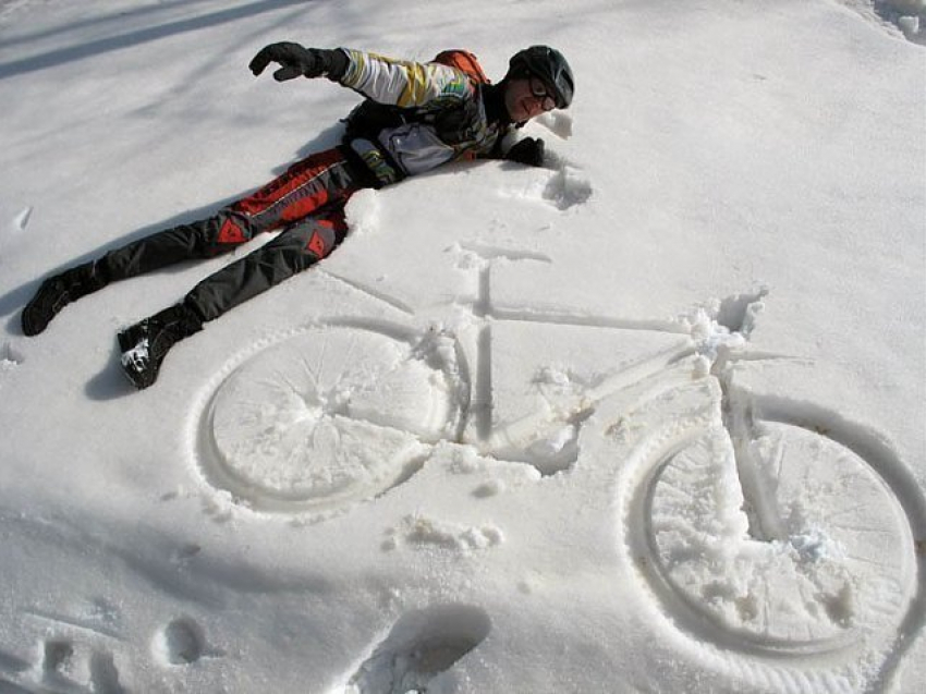 Волжан приглашают прокатиться по снегу на велоспипедах