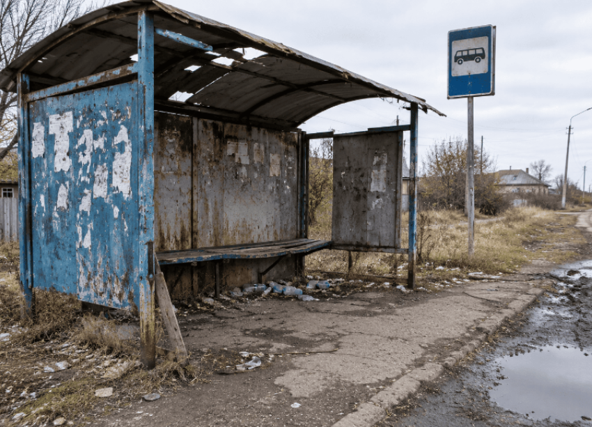 В Волжском жители попросили благоустроить остановку «Новостройка»