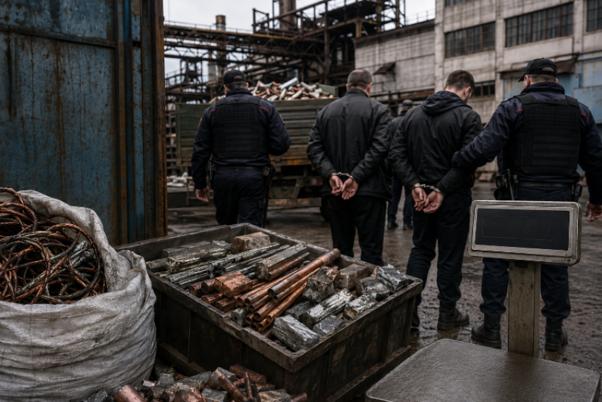 Бывшие сотрудники завода в Волжском 4 года вывозили металл на 16 млн