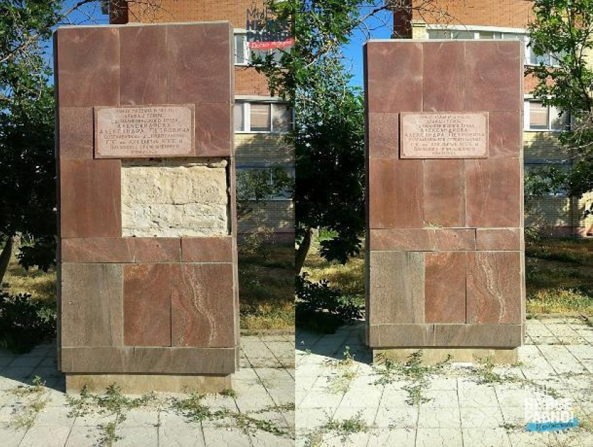Отремонтированному памятнику на Александрова нужна реставрация, - волжане
