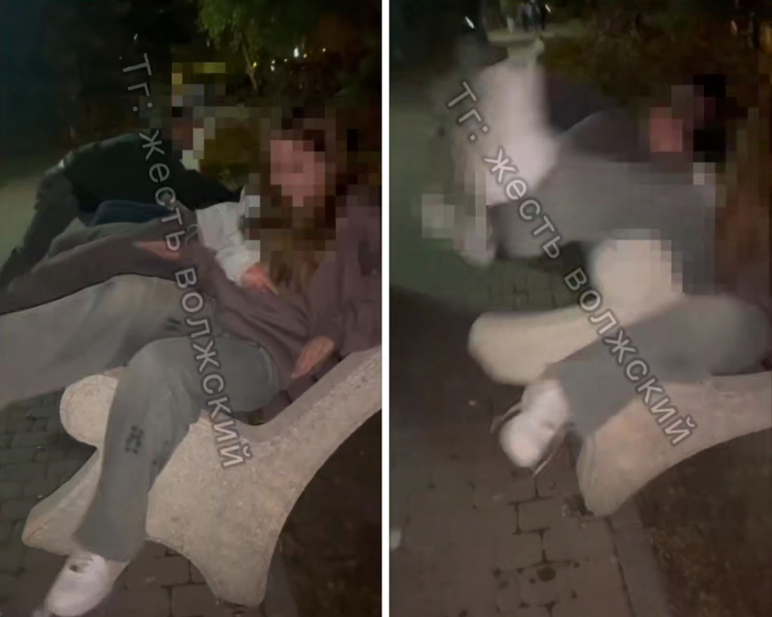 В Волжском подростки перевернули лавочку в городском парке и выложили видео в сеть