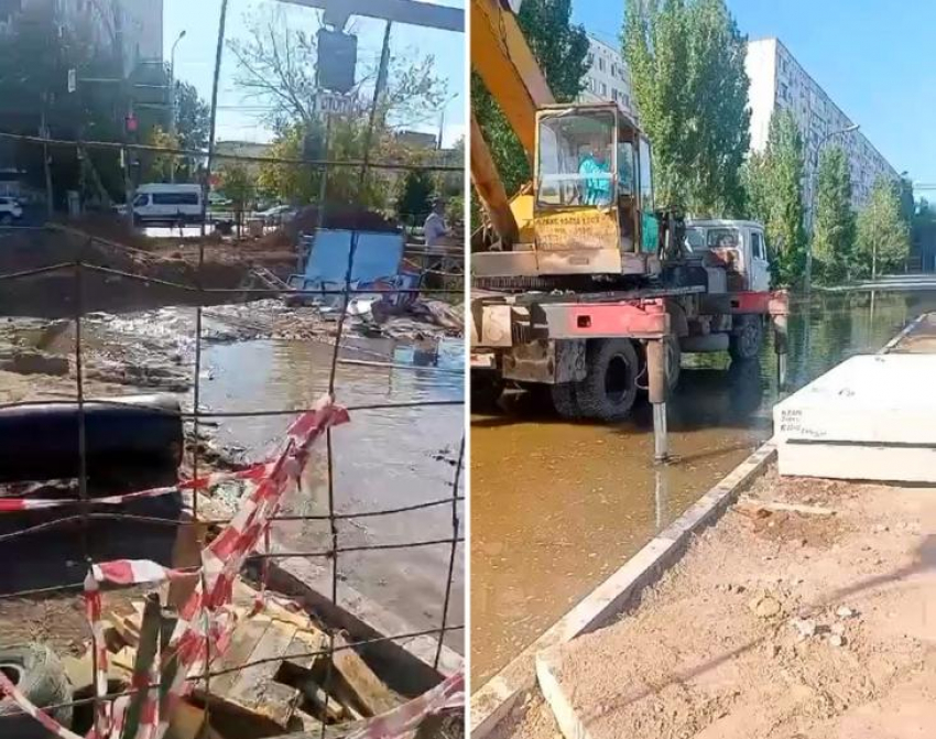 «Миллионный ущерб, сотни работников и три улицы под водой»: коммунальная авария в Волжском