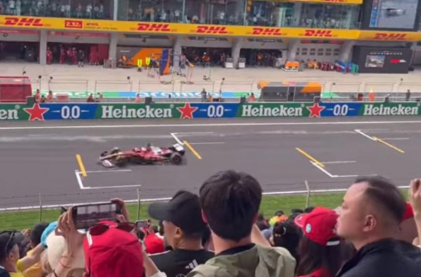 Леонид Слуцкий и легенда волгоградского футбола Олег Веретенников оценили скорость «Формулы-1» на Гран-при Китая