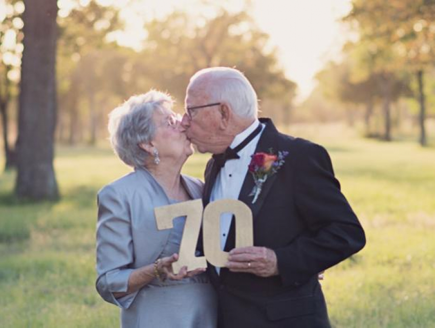 Волжане отметили «благодатную свадьбу", прожив совместно 70 лет
