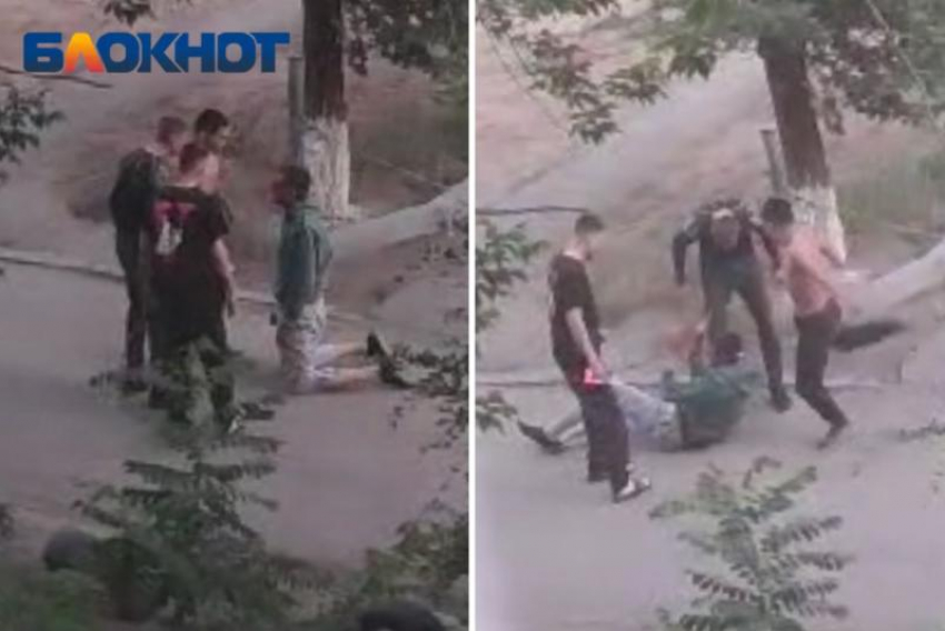 «Каратели» избили мужчину якобы за предложение секса ребенку в Волжском: видео