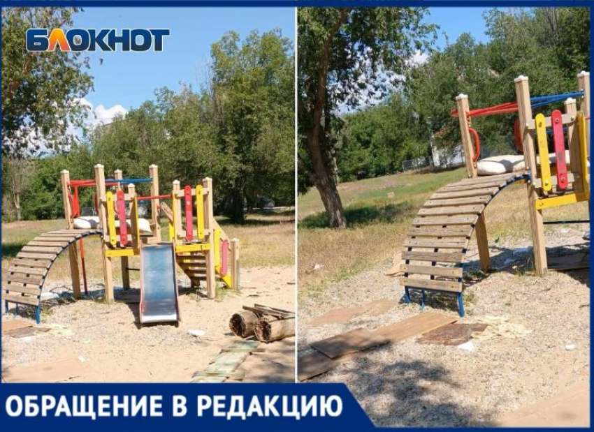 Депутаты и УК игнорируют общение: жители Волжского бьют тревогу из-за аварийной детской площадки