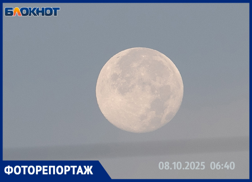 Суперлуние в Волжском: уникальное астрономическое событие попало в объектив фотографа 