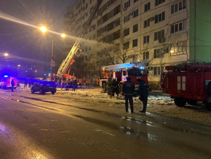 Видео пожара в Волжском: подробности о пострадавших
